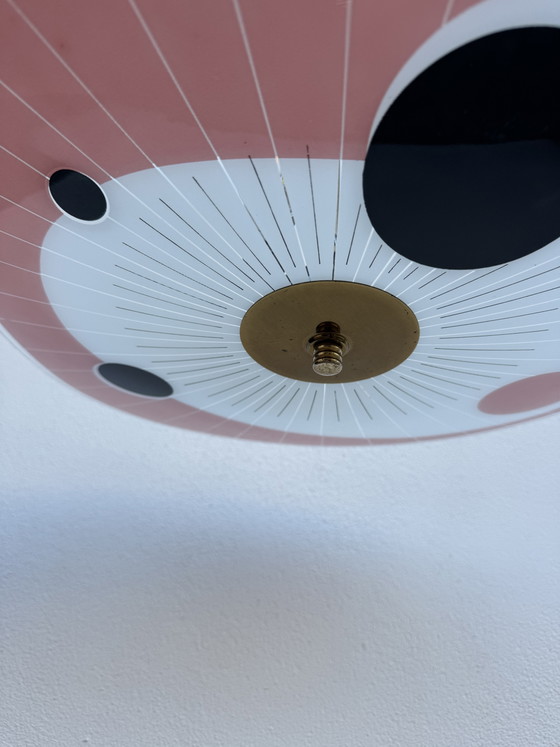 Kronleuchter aus Siebdruckglas der 60er Jahre – Brass (photo 7 of 15)