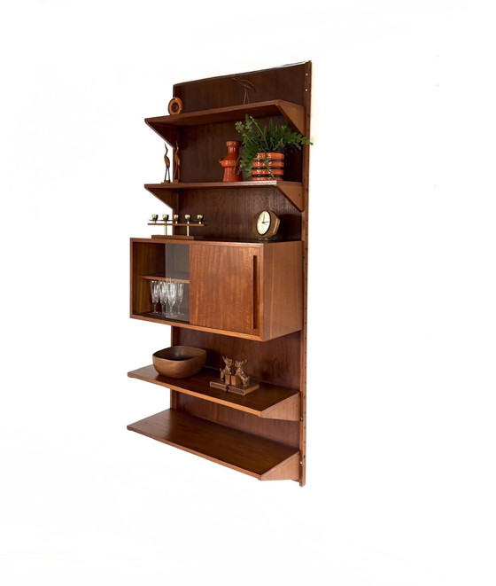 Image 1 of Vintage modular teak wall system '60s