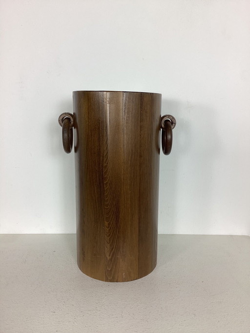 Paragüero antiguo de teca, Francia, 1950/1960. – paraplubak, Wood
