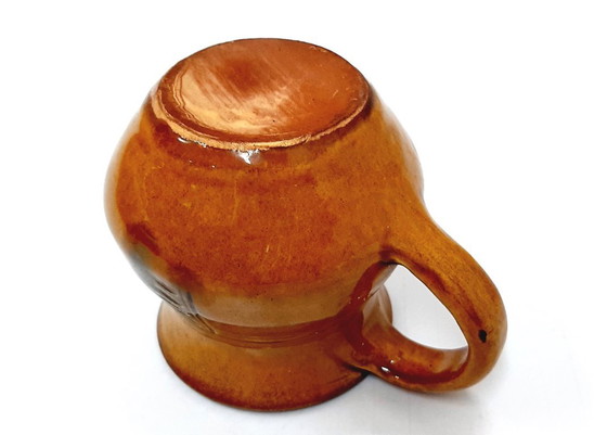 Image 1 of Vintage geglazuurde keramische kan, kan