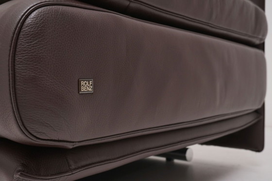Image 1 of Ensemble canapé 2 places Rolf Benz 6500 en cuir marron