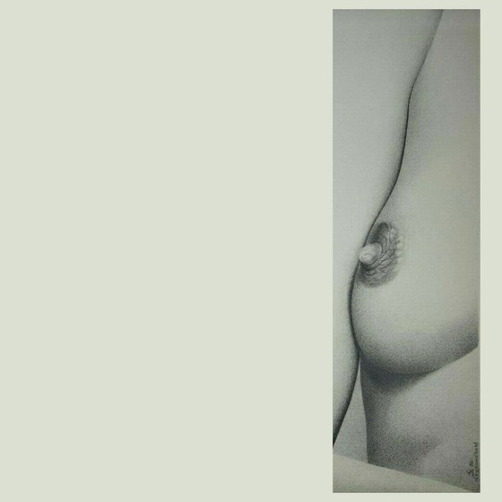 Image 1 of Composizione figurativa in grafite. Francia, anni '80