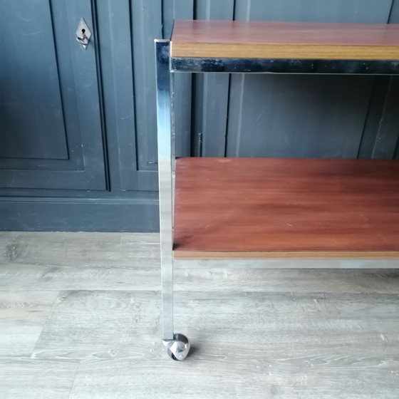 Image 1 of 70s Trolley/Side Table/Serving Trolley Style Wilhelm Renz