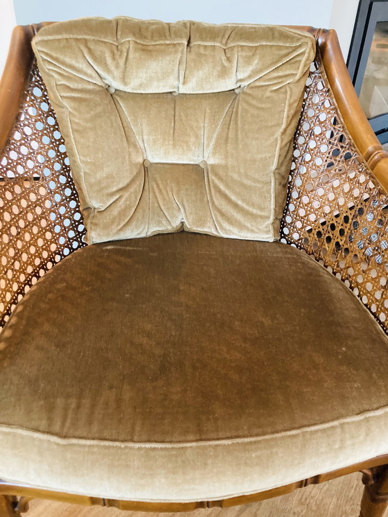 Image 1 of 70S Giorgetti Armchair, Hollywood Regency Style