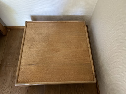 Table basse en chêne teinté 1971
