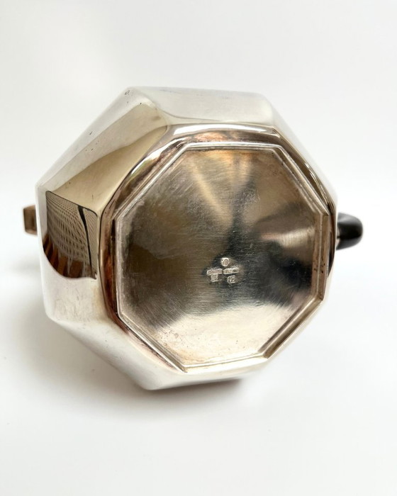 Image 1 of Ercuis verzilverde theepot – Frankrijk, jaren 60