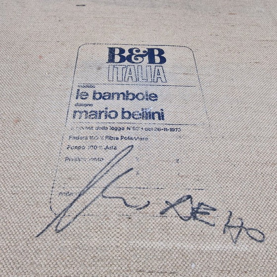 Image 1 of Fauteuil ou canapé B&B Italia « Le Bambole » – Design 1972, production années 1980