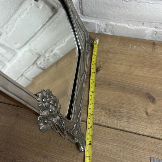 Image 1 of Miroir ancien Art Nouveau Jugendstil "Le premier coucou" Miroir Echo