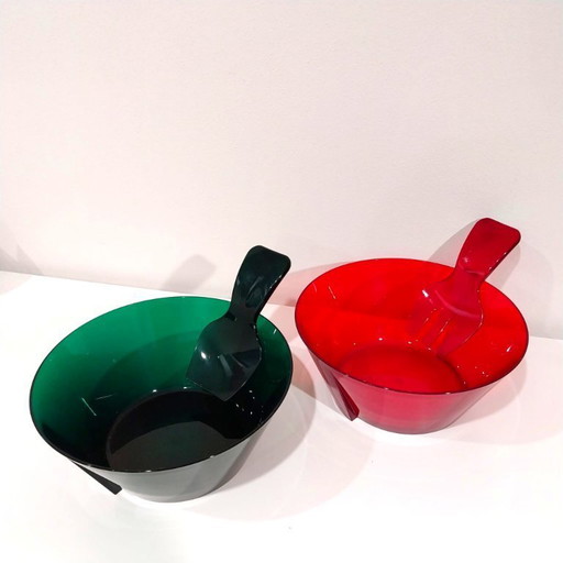 2 Italian Design Salad Bowls – Mario Luca Giusti