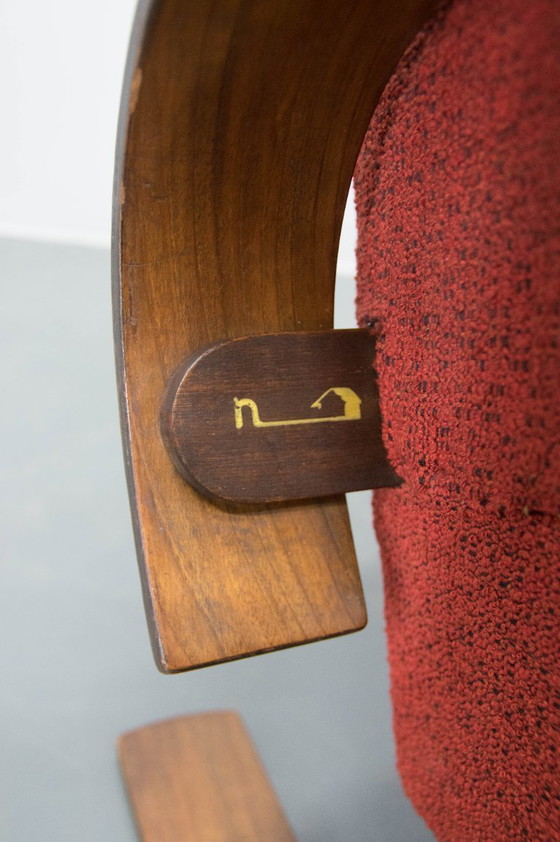 Image 1 of Rare fauteuil de style Alvar Alto par Navratil, années 1930, étiqueté