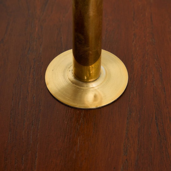 Image 1 of MK10240 Teak and brass floor lamp
