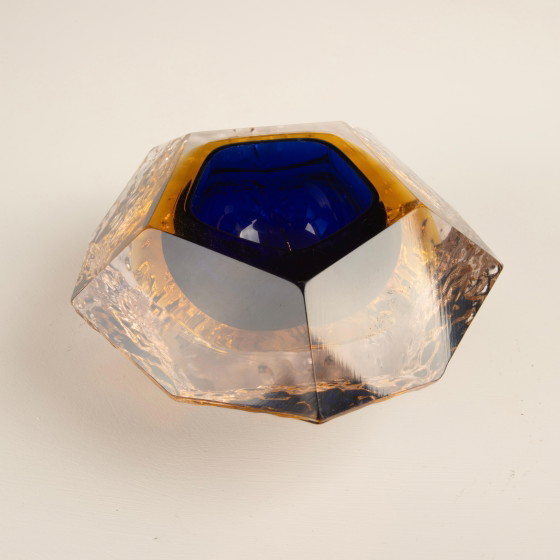 Cendrier sculptural en verre submergé par Gianfranco Mandruzzato Murano 1970 – Accessoires de table, Modern (photo 15 of 22)