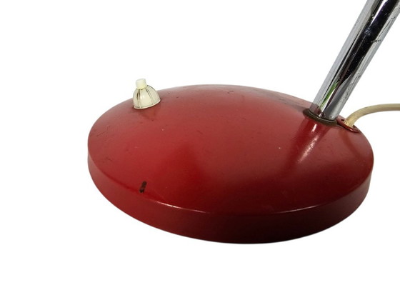 Image 1 of Hala Zeist - lampada da tavolo - rosso - collo flessibile - anni '60
