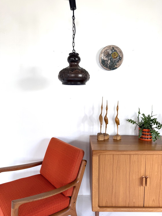 Lampe suspendue vintage en céramique Fat Lava, Richard Essig ‘60 – Suspensions, Ceramic, Metal (photo 3 of 12)