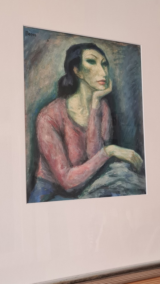 Image 1 of Retrato original de Willem Boon (Escuela de Róterdam) - Incluye marco