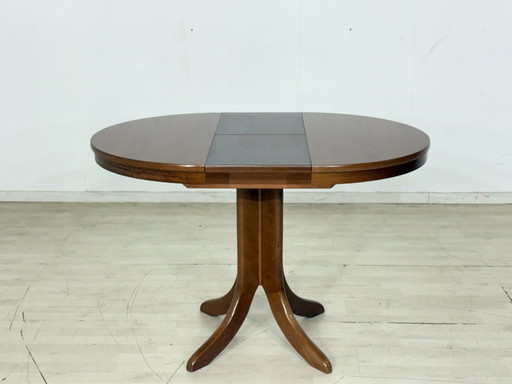 Table de salle à manger élégante de style Mid-Century – Table de cuisine ronde et extensible