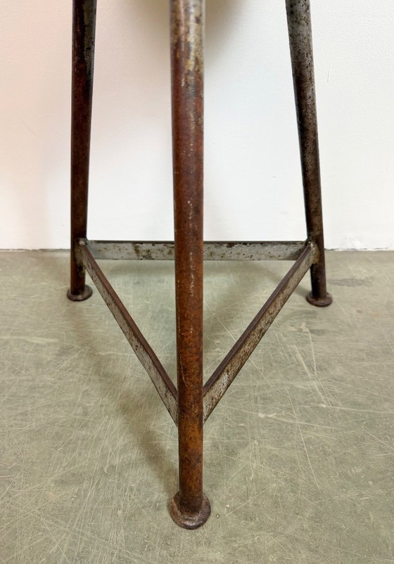 Image 1 of Grey Industrial Workshop Stool, 1960s