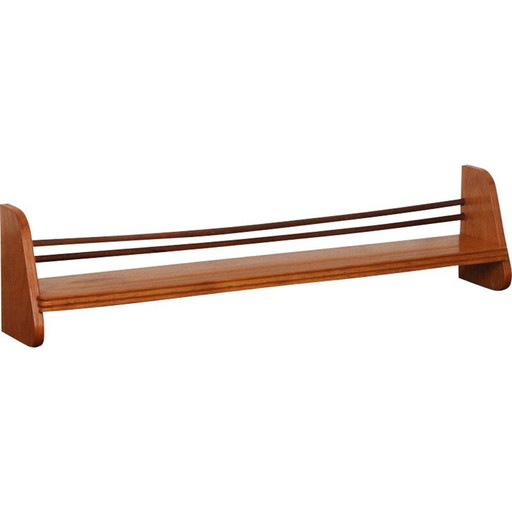 Etagère en bois vintage, tchèque 1960