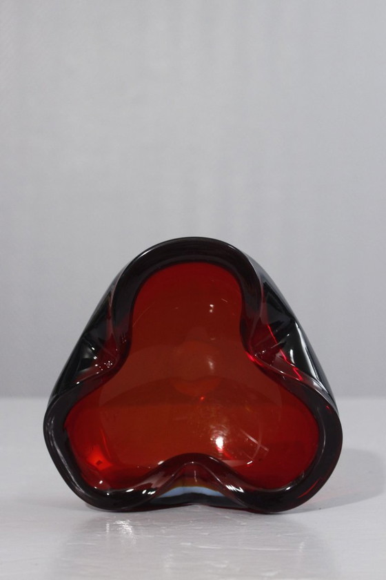 Image 1 of Vintage Murano glazen zaklepel, Toso Barovier-stijl, Italië, jaren 70