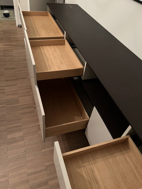 Image 1 of Buffet Pastoe Landscape, modèle suspendu en frêne/chêne brun doux