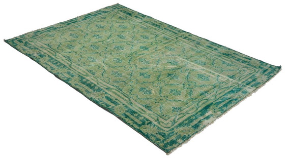 Tappeto turco vintage Oushak 250 × 166 cm – Verde, in lana, tessuto a mano – Tappeti, Wool (photo 5 of 10)