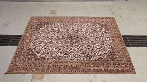 Image 1 of Hand-knotted Oriental wool Bidjar rug medallion brown 248x348cm