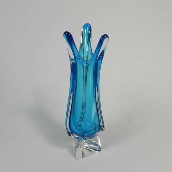 Image 1 of Vintage glass vase Val St. Lambert, 1950s