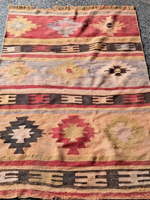 Kilim turco tessuto a mano 117x78 cm