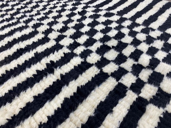 Large Berber Rug, Custom Made, White and Black, 3/4 M – Aime Té, Rugs & carpets, Wool (photo 5 of 5)