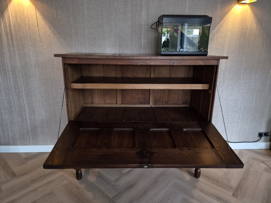Antieke Deken Kist Uit 17e Eeuw Op Onderstel – Wandkast, Wood (photo 3 of 7)