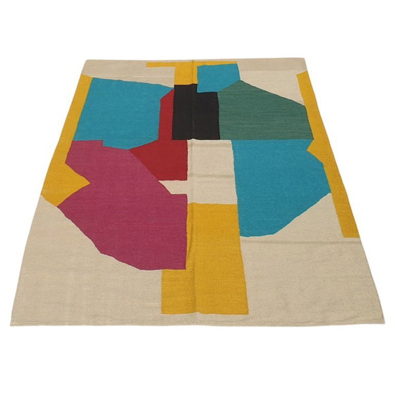 Tapisserie Serge Poliakoff | Gouaches | Laine tissée main sur coton | Textile d'Art tissé plat | 174 × 259 cm (photo 3 of 11)