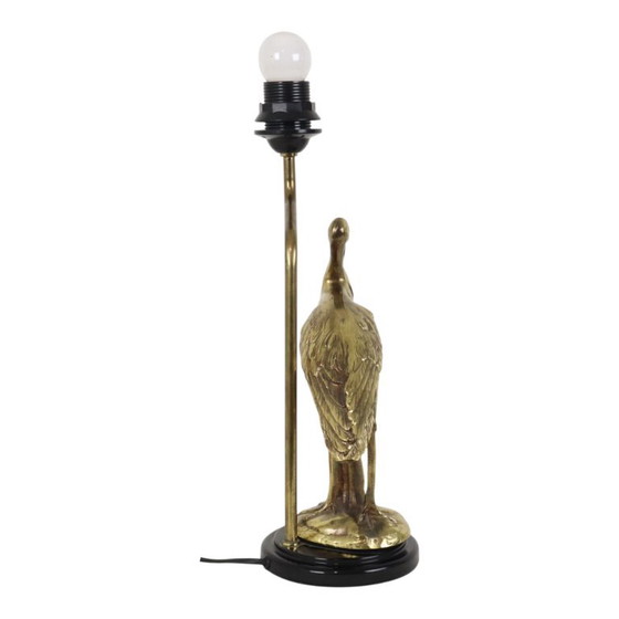 Vintage Gouden Ooievaar Lamp Hollywood Regency 40cm – Tafellampen, Plastic, Brass (photo 4 of 11)