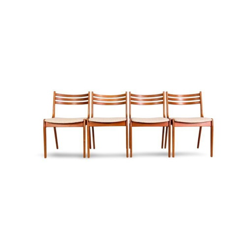 Set of 4 Midcentury Chairs KS Møbler Teak Danish Design Vintage