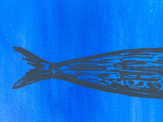 Sardine in acrilico 30 x 21 cm – Liquitex, Decorazioni murali, Carta (photo 5 of 6)