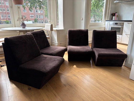 Image 1 of Vintage modulaire jaren 70 lounge bank / conversation pit style 