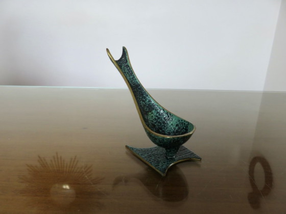 Soporte para pipa "Las golondrinas", de Walter Bosse, en bronce, 1950. – Objetos decorativos, Bronze (photo 7 of 9)