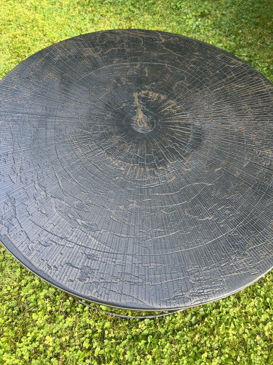 Image 1 of Ethnicraft Set van 2 bijzettafels in elkaar te schuiven – Designtafel – Zo goed als nieuw