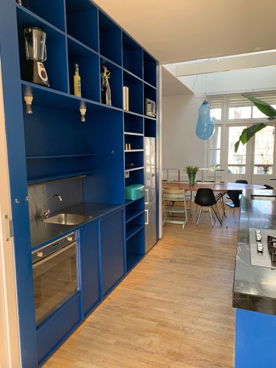 Image 1 of Alex de Witte lámpara Bubble grande azul