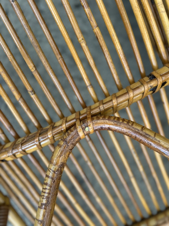 Vintage Midcentury Rattan Daybed / Lounger – Rohé Noordwolde (photo 10 of 10)