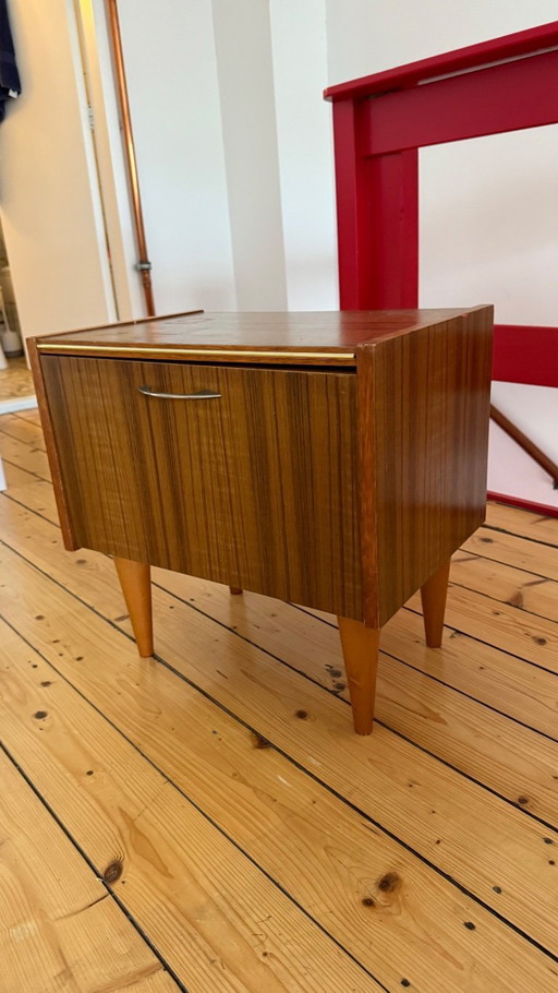 Authentic bedside table mid - Century