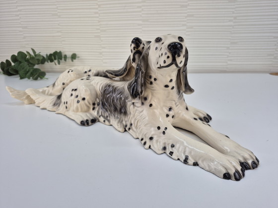Image 1 of Vintage XL ceramic dog figurine, English Setter.