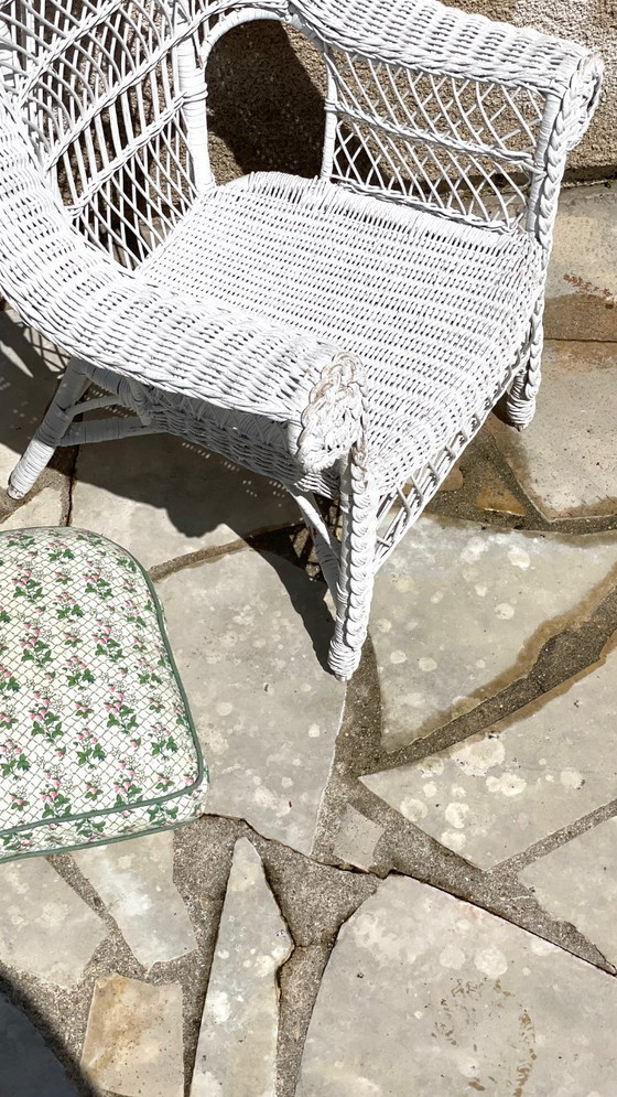 Image 1 of Vintage Rattan Kids Armchair