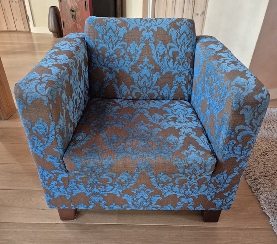 Image 1 of 2 Design Armchairs – Turquoise/Baroque 