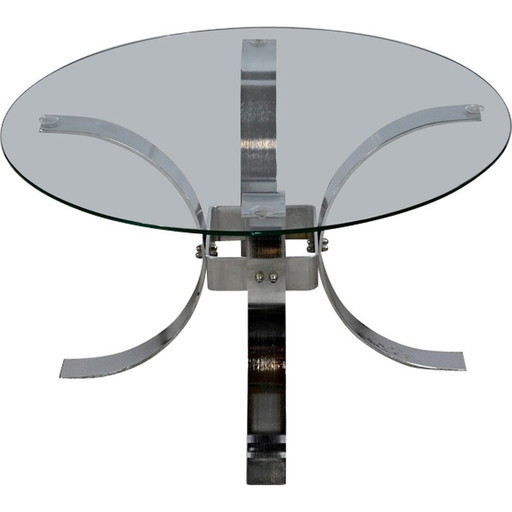 Tavolino da caffè in vetro vintage, 1960