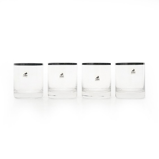 Image 1 of Set of 4 glasses by Gianfranco Frattini for Progetti, 1970s