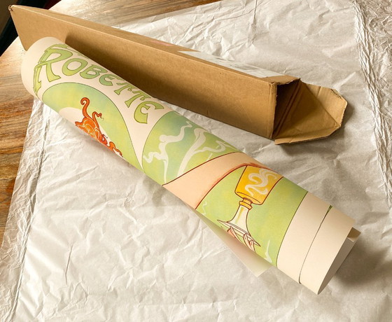 Image 1 of Affiche Art déco pour l'absinthe Robette par Privat Livemont - 70x100cm