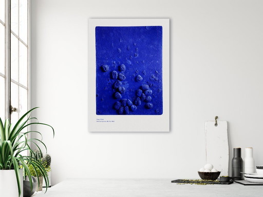 Yves Klein Relief éponge bleu RE 19 1958 - Poster 50×70 cm
