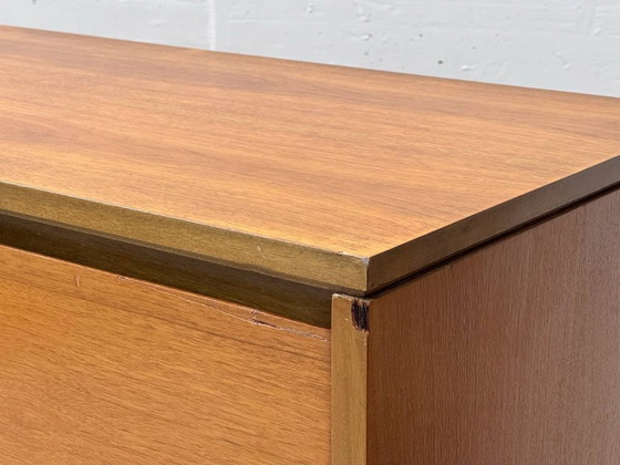 Image 1 of Credenza alta svizzera di metà secolo con vano bar in teak, anni '60