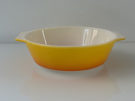 Vintage late 50's / early 60's Blendo serving bowl, West Virginia Glass Company