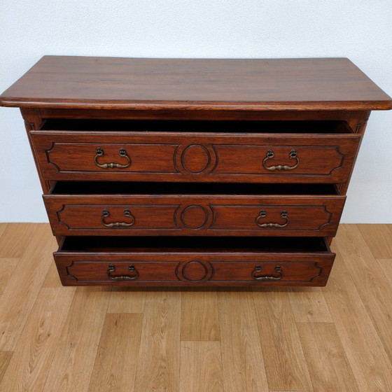 Image 1 of Vintage rustic wooden chest of drawers